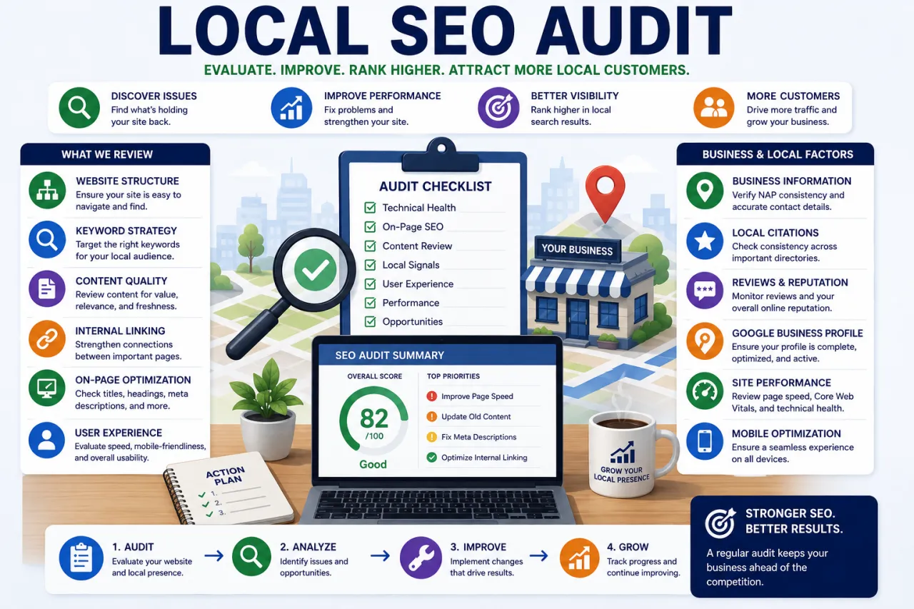 Showing local SEO Audit