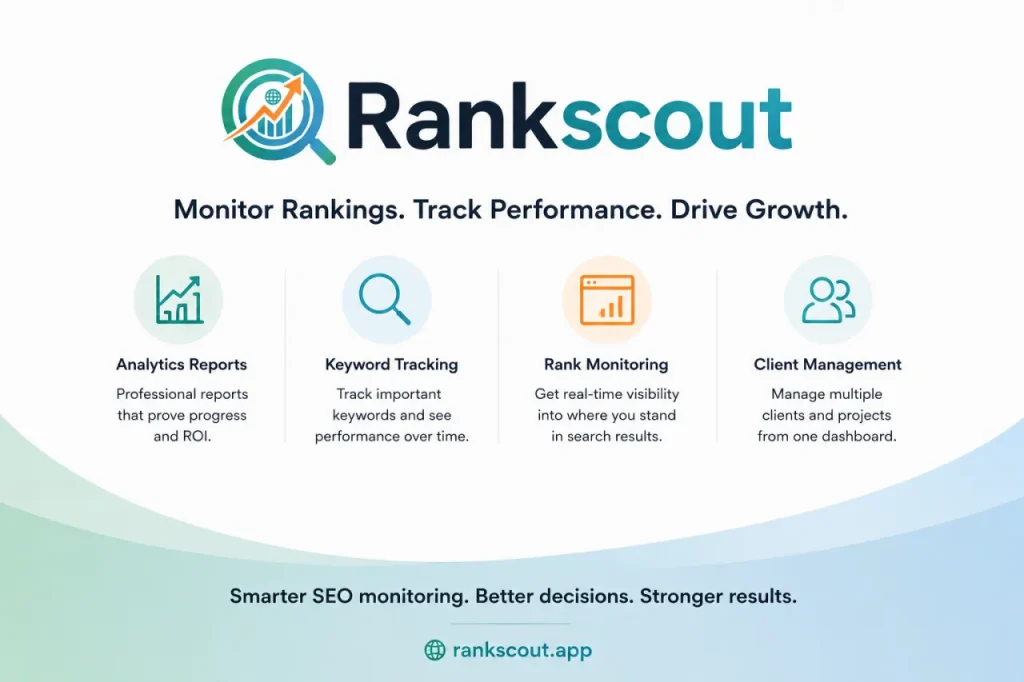 Rankscout image for the bottom of the articles telling the feature set